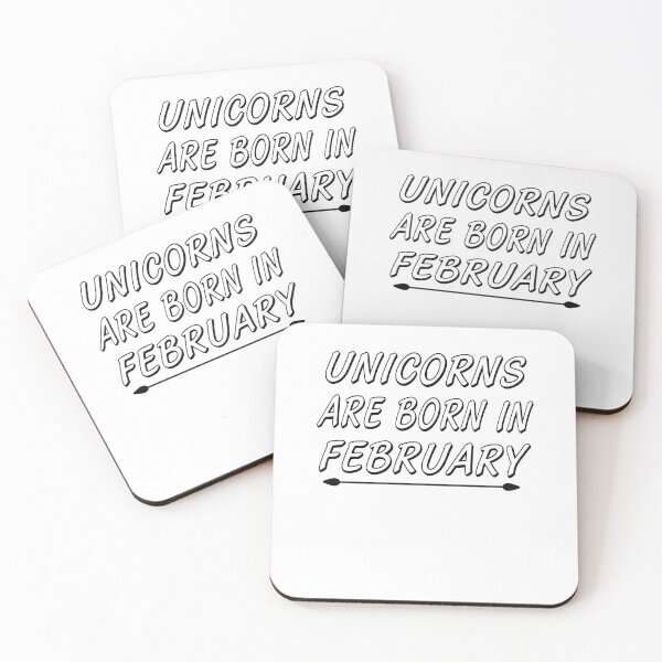 Item preview, Unicorns are Born in February: Celebrate Your Magical Self designed and sold by BarrelLive.