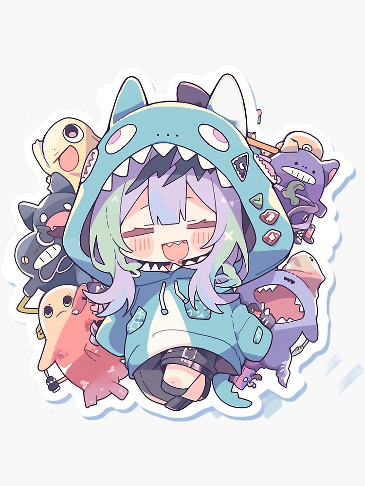 Chibi Anime Girl Sticker for Sale by KLYPStickers