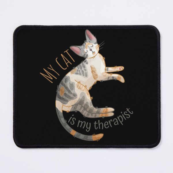Item preview, My Cat is my Therapist - Devon Rex Cat - Gifts for cats lovers designed and sold by FelineEmporium.
