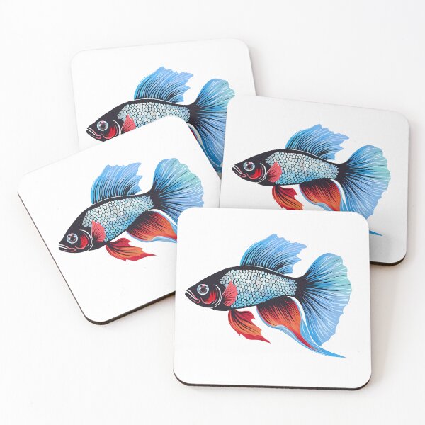 Item preview, Pop Art Betta Fish designed and sold by SchorlCraft.