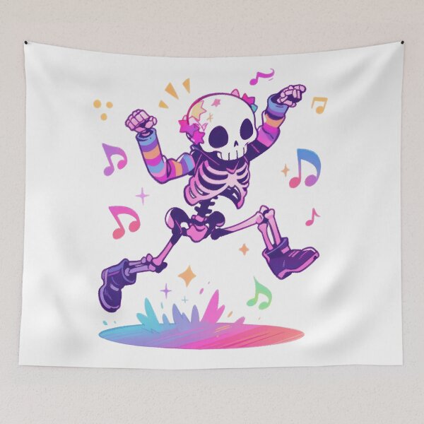 Item preview, Boney Boogie: Skeleton's Spectrum Shimmy designed and sold by KaleidoKiosk.