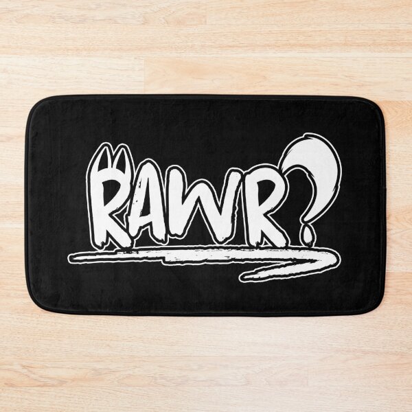 Item preview, Rawr? (outline) designed and sold by Skeletal-K9.