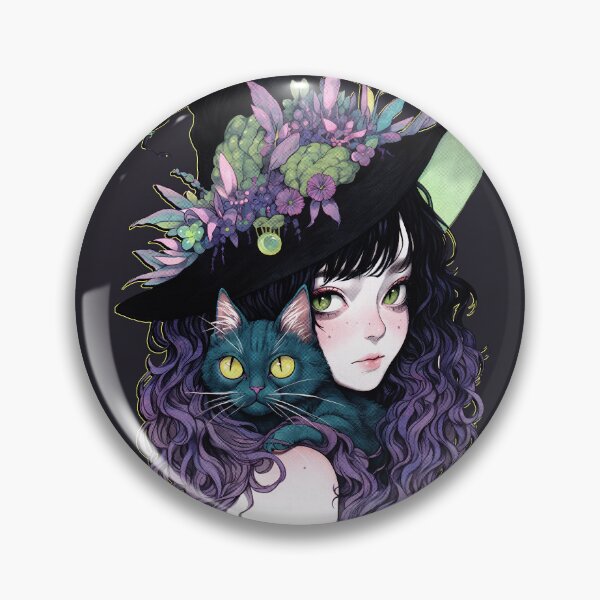 Item preview, Witch and Her Cat designed and sold by Tabble-Dabble.