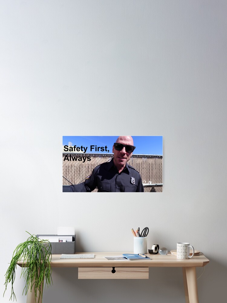 Johnny Sins Cop Stickers Poster