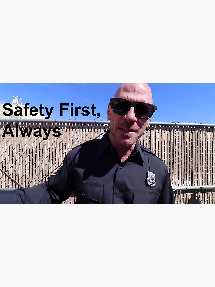 Johnny Sins Cop Stickers Poster