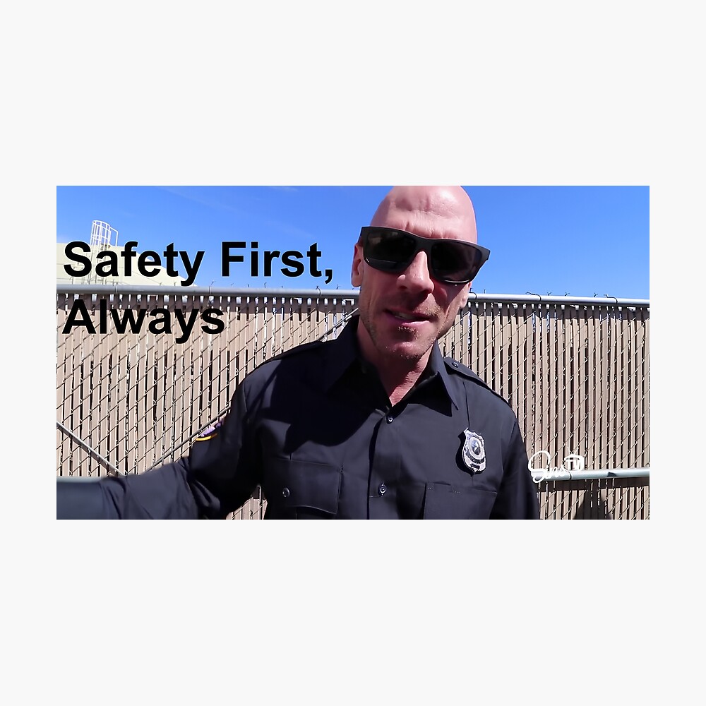 Johnny Sins Cop Stickers Poster
