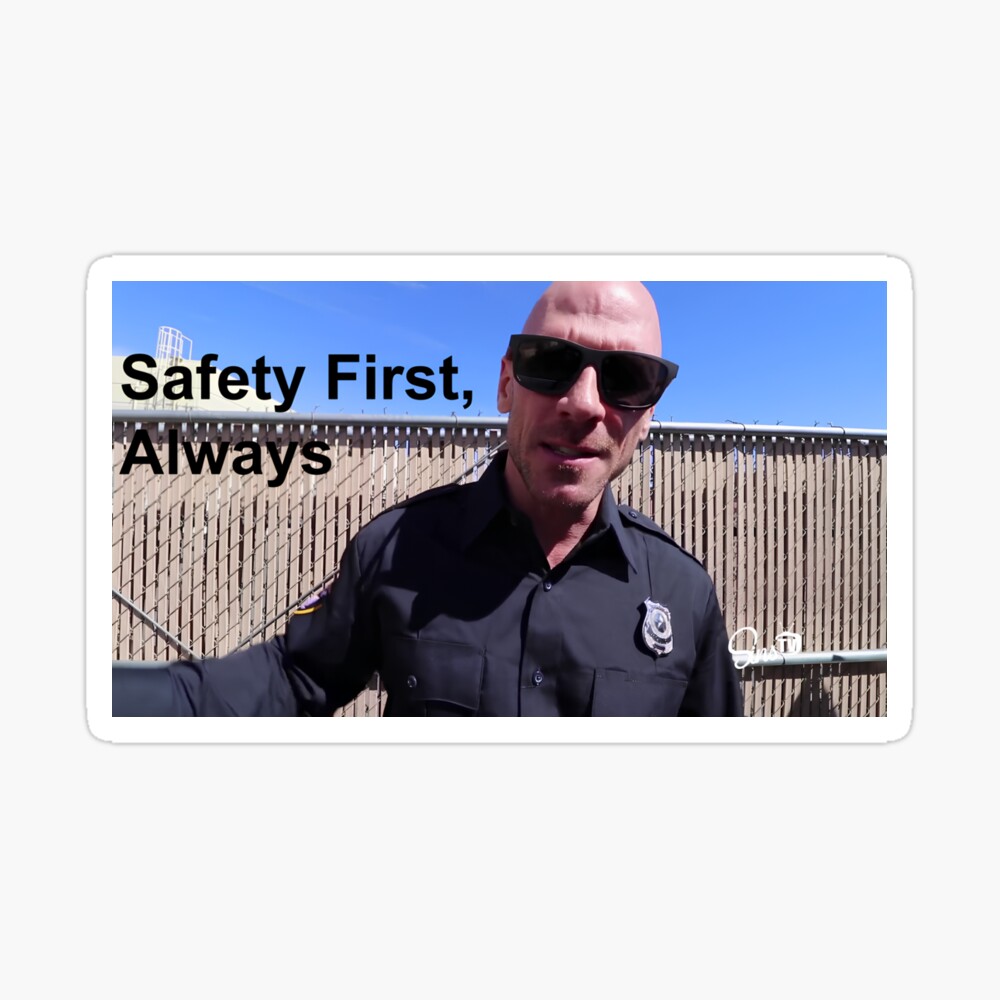 Johnny Sins Cop Stickers Poster