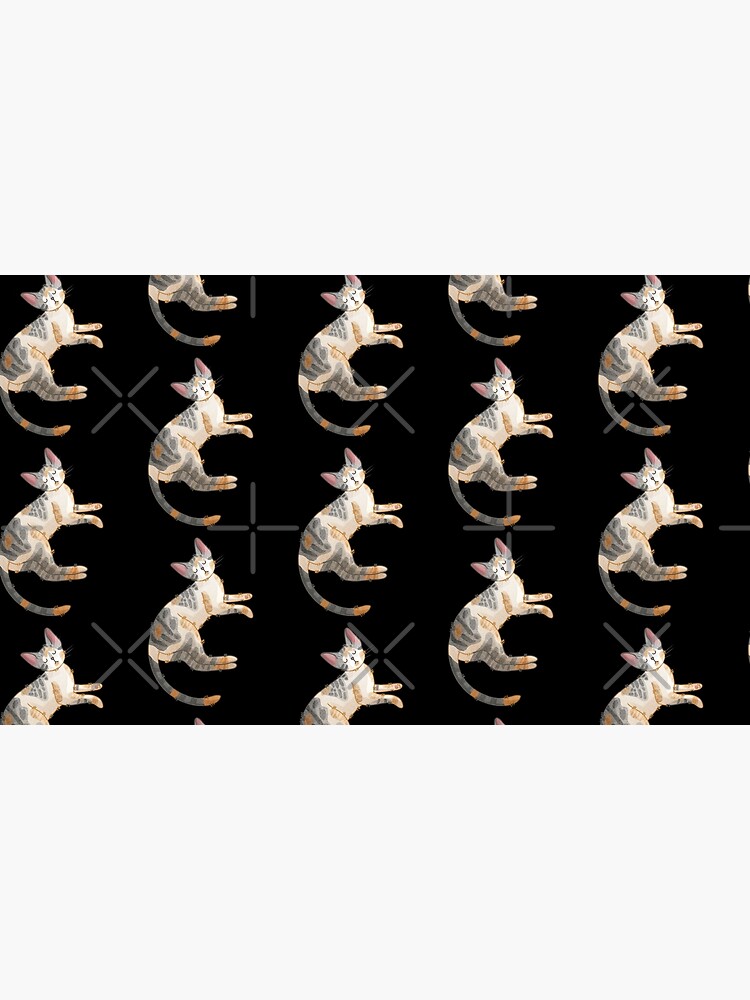 Thumbnail 6 of 6, Pet Bandana, Devon Rex Cat - Gifts for Cat Lovers designed and sold by FelineEmporium.