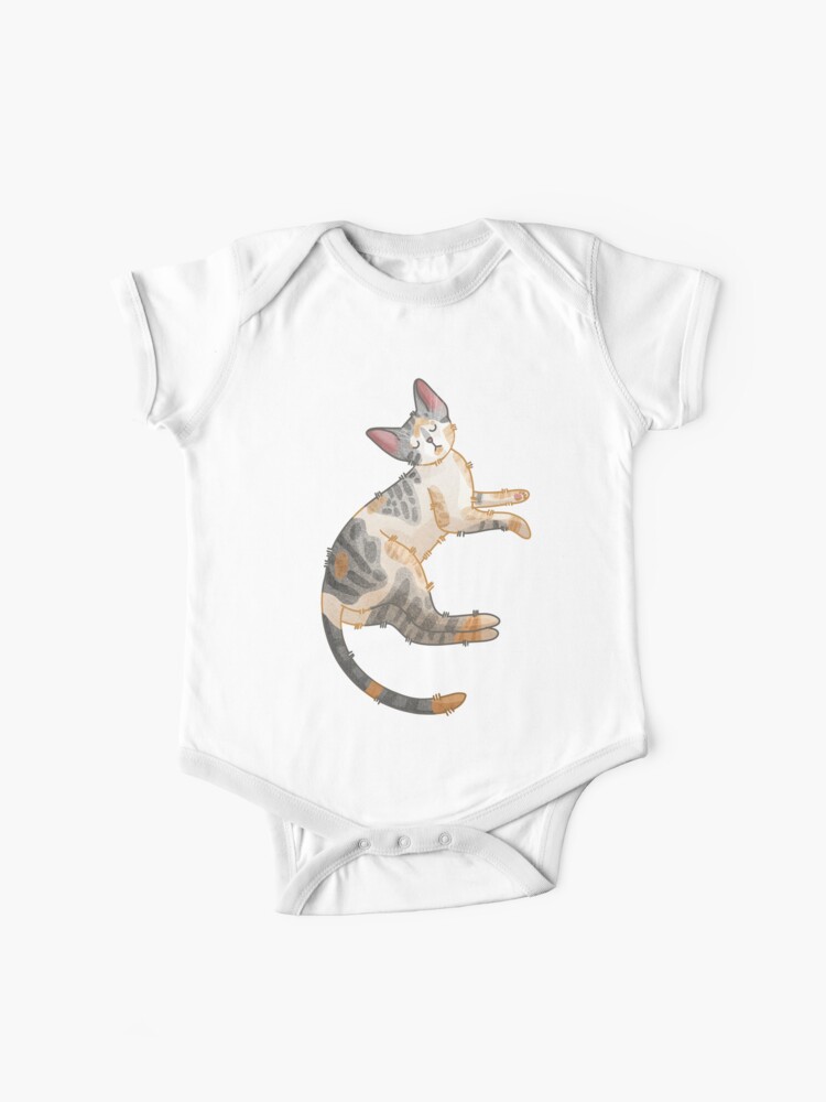 Thumbnail 1 of 2, Baby One-Piece, Devon Rex Cat - Gifts for Cat Lovers designed and sold by FelineEmporium.