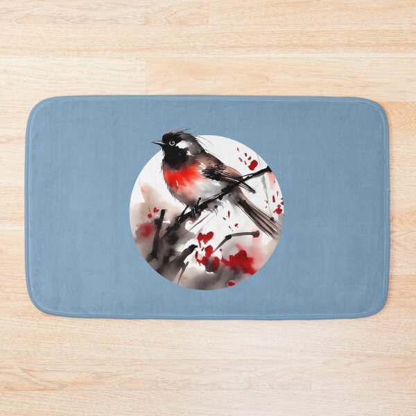 Item preview, Watercolour robin on branch designed and sold by Blacklinesw9.