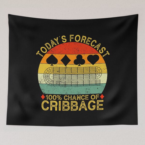 Item preview, Today's Forecast Funny Vintage Cribbage Board Game designed and sold by jingdomdesgine.