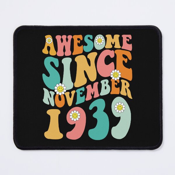 Item preview, Awesome Since November 1939 | Made In 1939 | Retro Groovy Birthday designed and sold by Christina-grich.