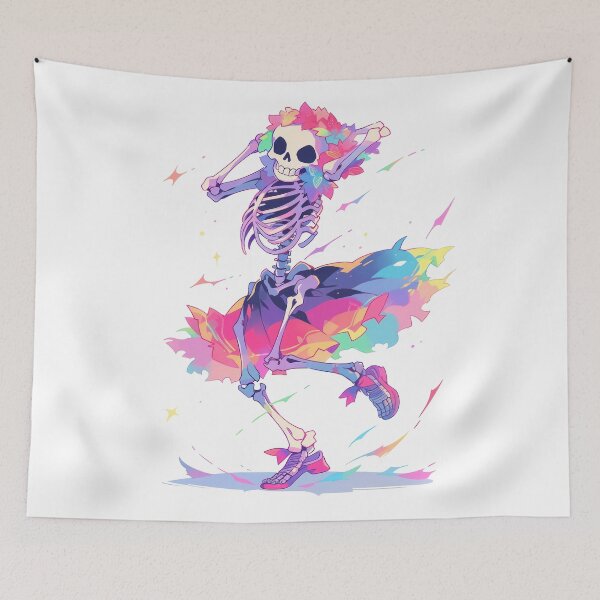 Item preview, Boney Boogie: Skeleton's Spectrum Shimmy designed and sold by KaleidoKiosk.