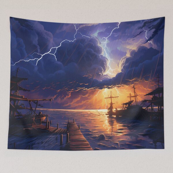 Item preview, The Stormy Harbor designed and sold by Carmillai.