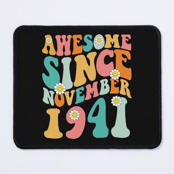Item preview, Awesome Since November 1941 | Made In 1941 | Retro Groovy Birthday designed and sold by Christina-grich.