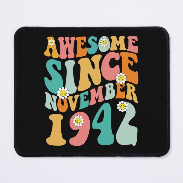 Item preview, Awesome Since November 1942 | Made In 1942 | Retro Groovy Birthday designed and sold by Christina-grich.