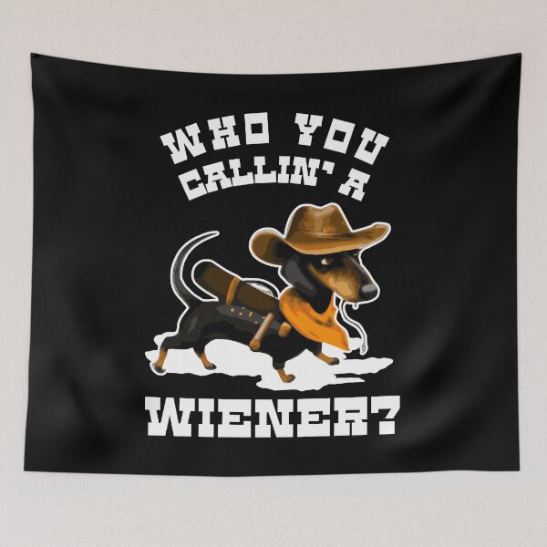 Item preview, Wiener Cowboy Funny Dachshund Dog designed and sold by Hic21.