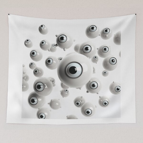 Item preview, eyeballs looking all around. designed and sold by DanieWoods.