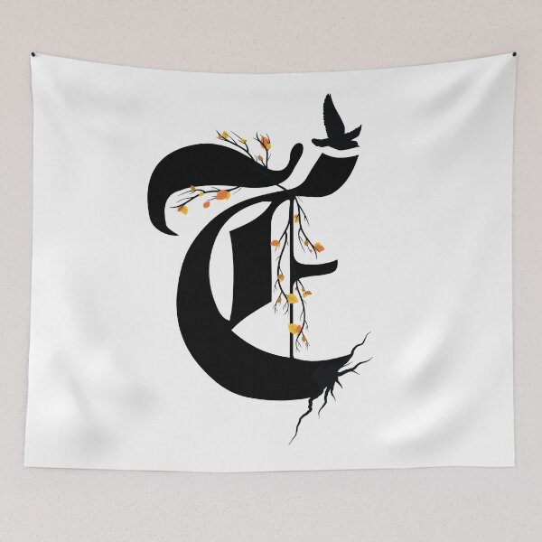 Item preview, Letter E Illustrated Initial designed and sold by InkinZ.