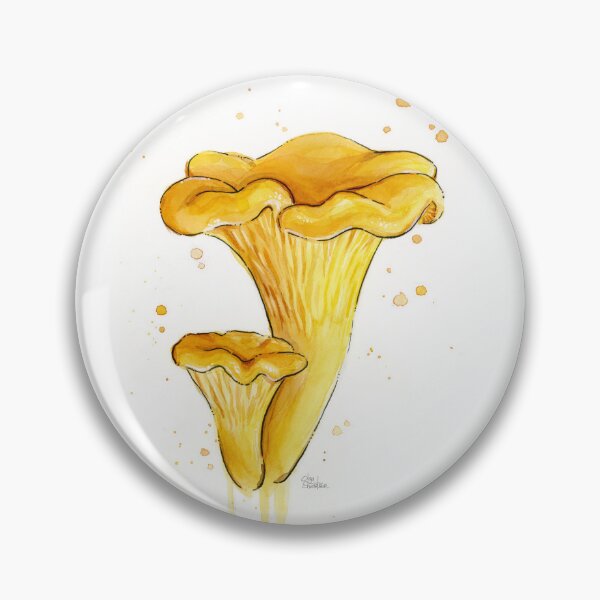 Item preview, Chanterelle Art Watercolor designed and sold by Olga Shvartsur.