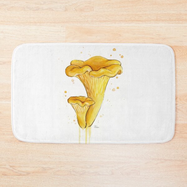 Item preview, Chanterelle Art Watercolor designed and sold by Olga Shvartsur.