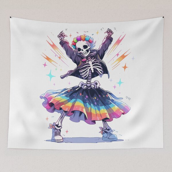 Item preview, Boney Boogie: Skeleton's Spectrum Shimmy designed and sold by KaleidoKiosk.