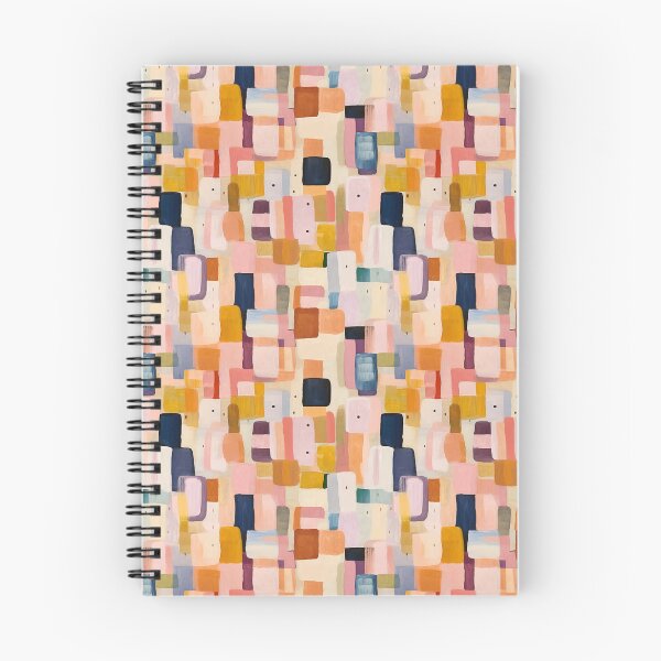 Item preview, Muted abstract square repeat pattern designed and sold by LucyFaulke.