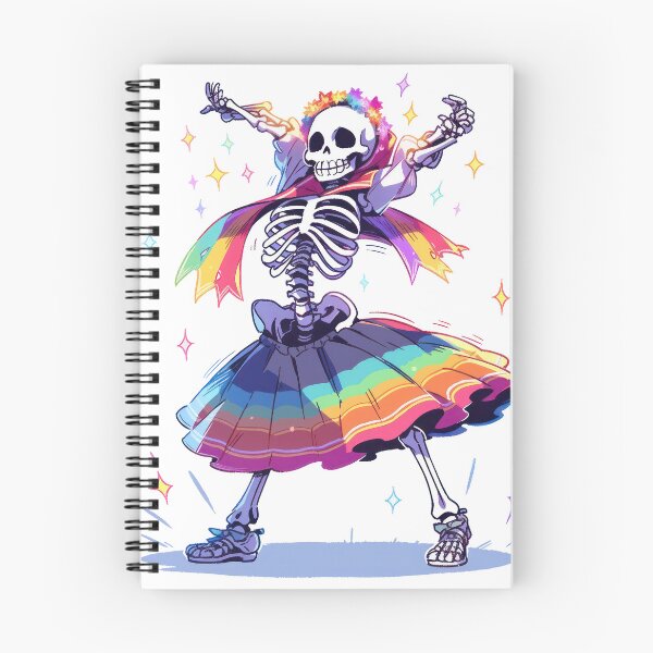 Item preview, Boney Boogie: Skeleton's Spectrum Shimmy designed and sold by KaleidoKiosk.