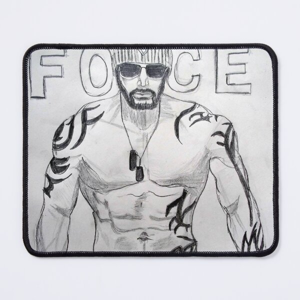 Item preview, John Abraham Force movie pencil sketch designed and sold by MubaraksArt.