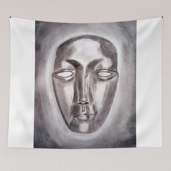 Item preview, Mask pencil sketch designed and sold by MubaraksArt.