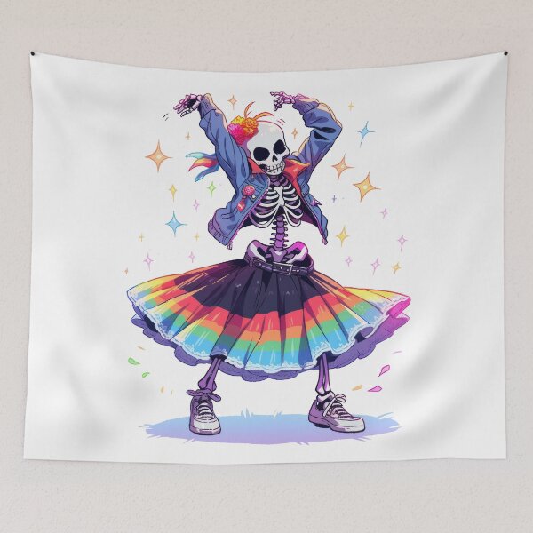 Item preview, Boney Boogie: Skeleton's Spectrum Shimmy designed and sold by KaleidoKiosk.