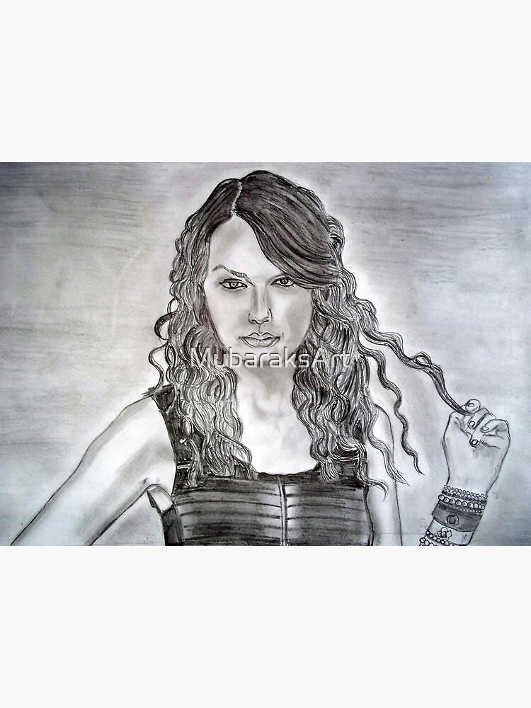 Taylor Swift pencil sketch Art Board Print for Sale by