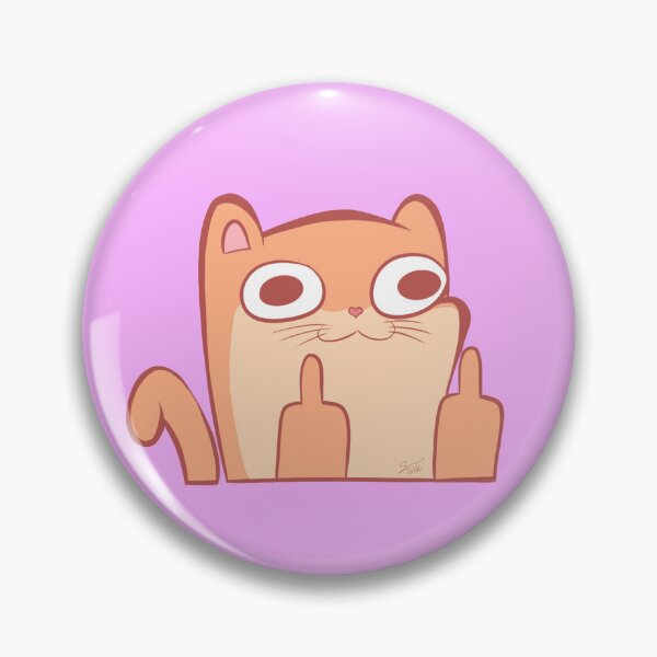 Item preview, Cute Funny Middle Finger Kitty designed and sold by SilentWill94.