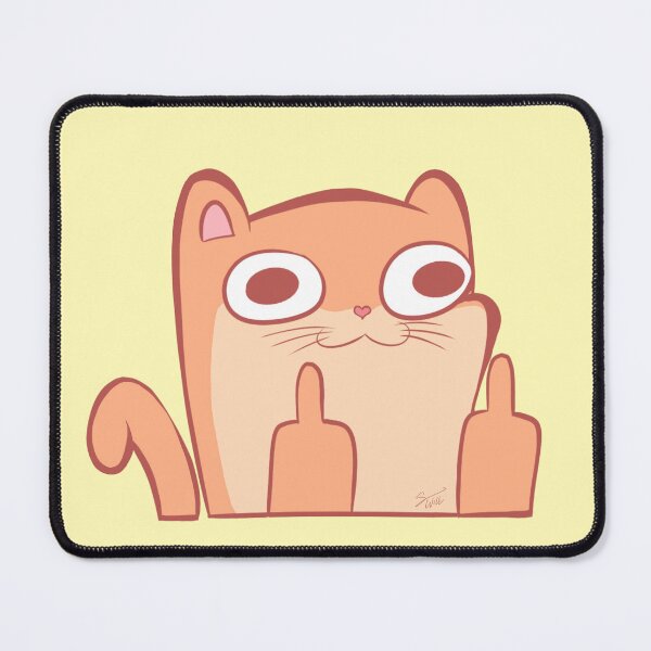 Item preview, Cute Funny Middle Finger Kitty designed and sold by SilentWill94.