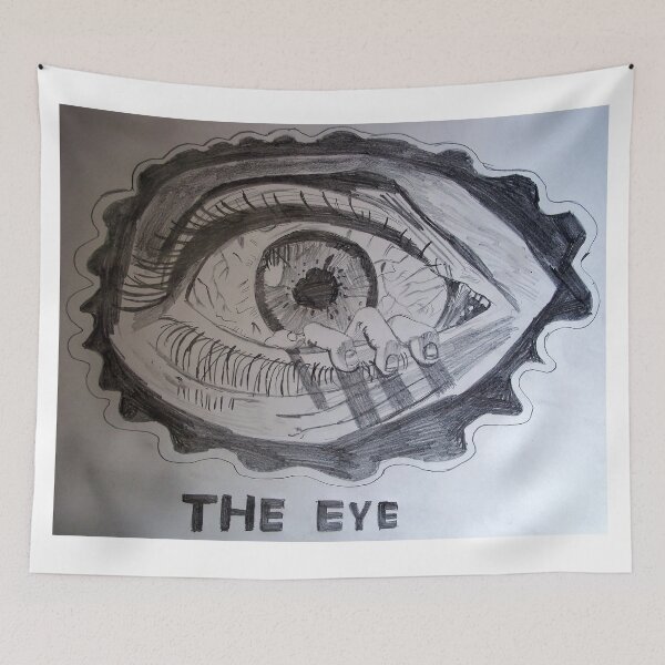 Item preview, The Eye Movie pencil sketch  designed and sold by MubaraksArt.