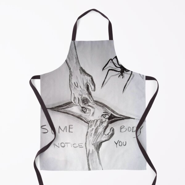 Item preview, Somebody watching you, Girl's face horror pencil sketch designed and sold by MubaraksArt.