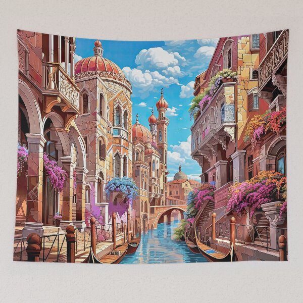 Item preview, Venice - Venezia - Small canal and gondolas designed and sold by iguananick.