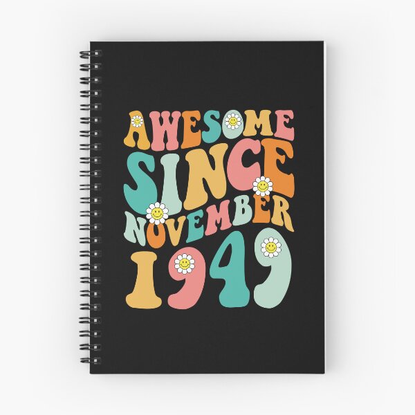 Item preview, Awesome Since November 1949 | Made In 1949 | Retro Groovy Birthday designed and sold by Christina-grich.