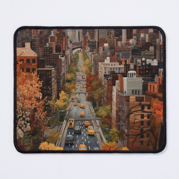 Item preview, Ney York in the Fall Embroidered designed and sold by YourGrowth.