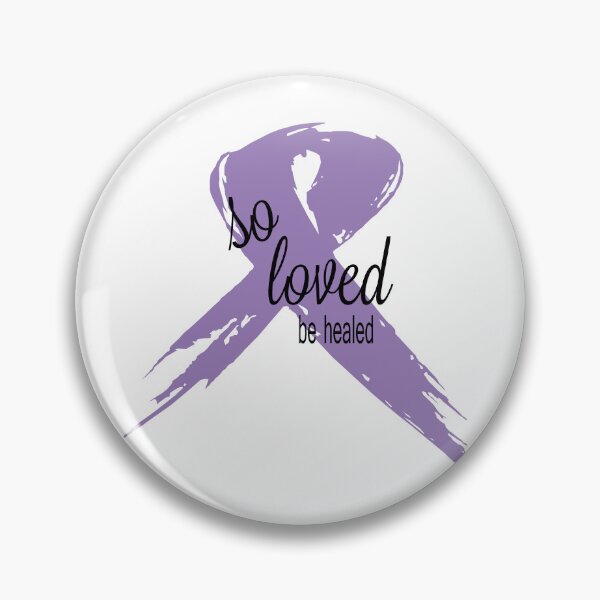 Item preview, So Loved Be Healed All Cancer Ribbon designed and sold by raineOn.