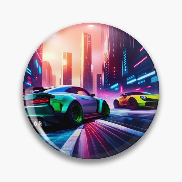 Item preview, Shimmering Cars Drifting By designed and sold by Ink Art Design.