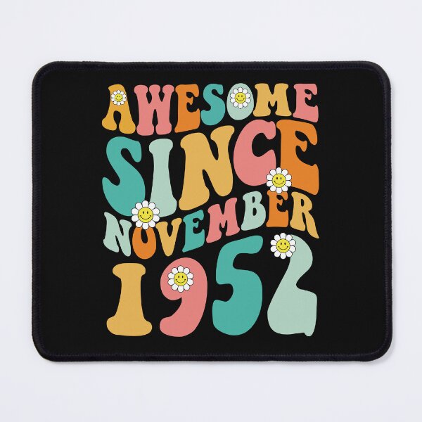 Item preview, Awesome Since November 1952 | Made In 1952 | Retro Groovy Birthday designed and sold by Christina-grich.