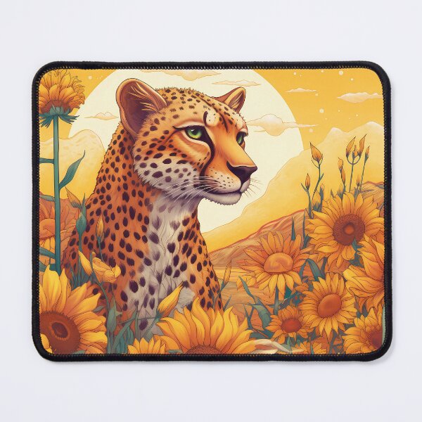 Item preview, Cheetah in Sunflowers designed and sold by Nola Lee Kelsey.