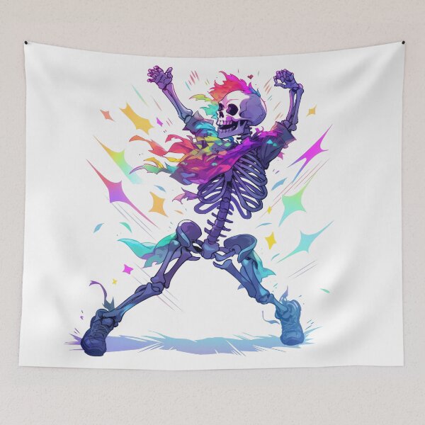 Item preview, Boney Boogie: Skeleton's Spectrum Shimmy designed and sold by KaleidoKiosk.