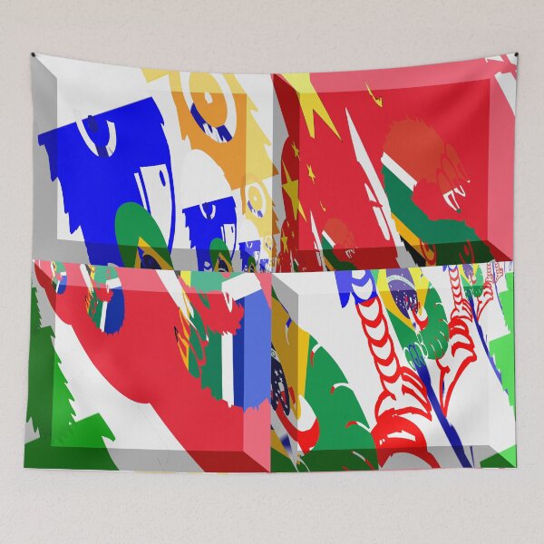Item preview,  AUDACIOUS BRICS EXPRESSIVE MIXING PATTERN - NEW DEAL FOR A MORE BALANCED ECONOMIC WORLD designed and sold by Ralek.