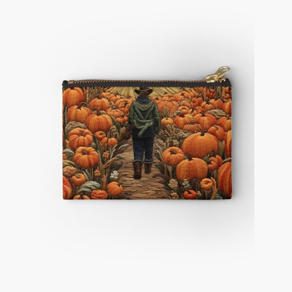 Item preview, Pumpkin Field Embroidered designed and sold by YourGrowth.