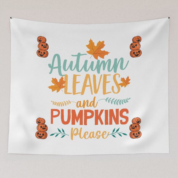 Item preview, Autumn Leaves and Pumpkins Please | Whimsical Autumn and Halloween Delights Collection designed and sold by Ali Doodles.
