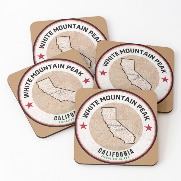 Item preview, California Mountain Map - White Mountain Peak designed and sold by Willz Designz.