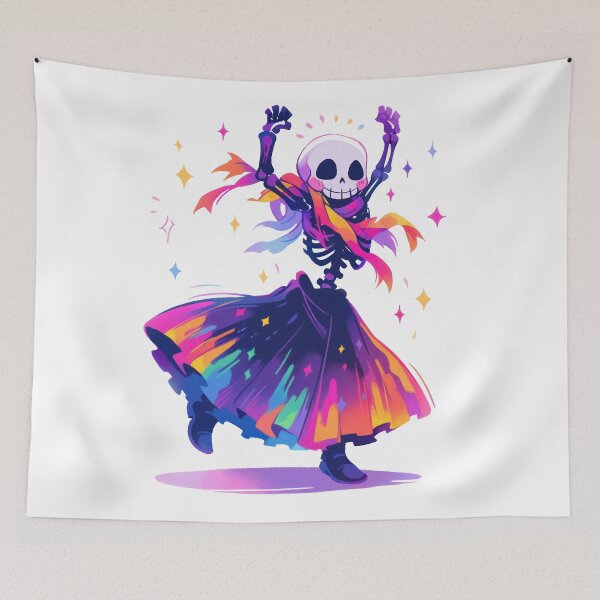Item preview, Boney Boogie: Skeleton's Spectrum Shimmy designed and sold by KaleidoKiosk.