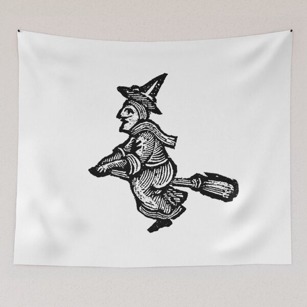 Item preview, Witch on broomstick designed and sold by Marc-André Drouin.